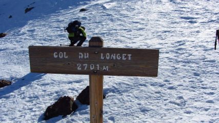 cartello indicatore al Col de Longet