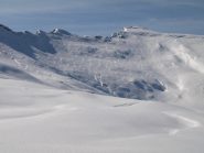 Colle della Balma (2936 m), visto risalendo l'Asgelas