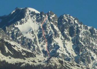 Parte alta dell'itinerario vista da Aosta