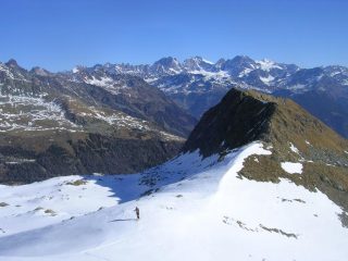 Il Gruppo del Bernina visto dalla cima