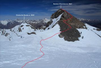 ultimo tratto di salita per raggiungere la cima (31-3-2012)