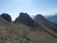  da La Rocciaia; vista su Rocca Calera al centro e il Tagliarè a dx