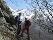 Franco e Corrado sulla cresta del Monte Betassa