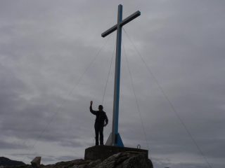 la croce sulla Rocca Brusetti