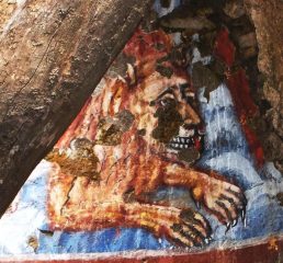 leone di S.Marco nella diroccata chiesa di Cauri