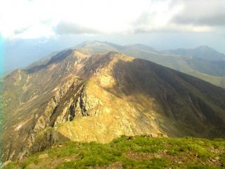 La cresta verso il Monte Tabor (alta via del Lario)