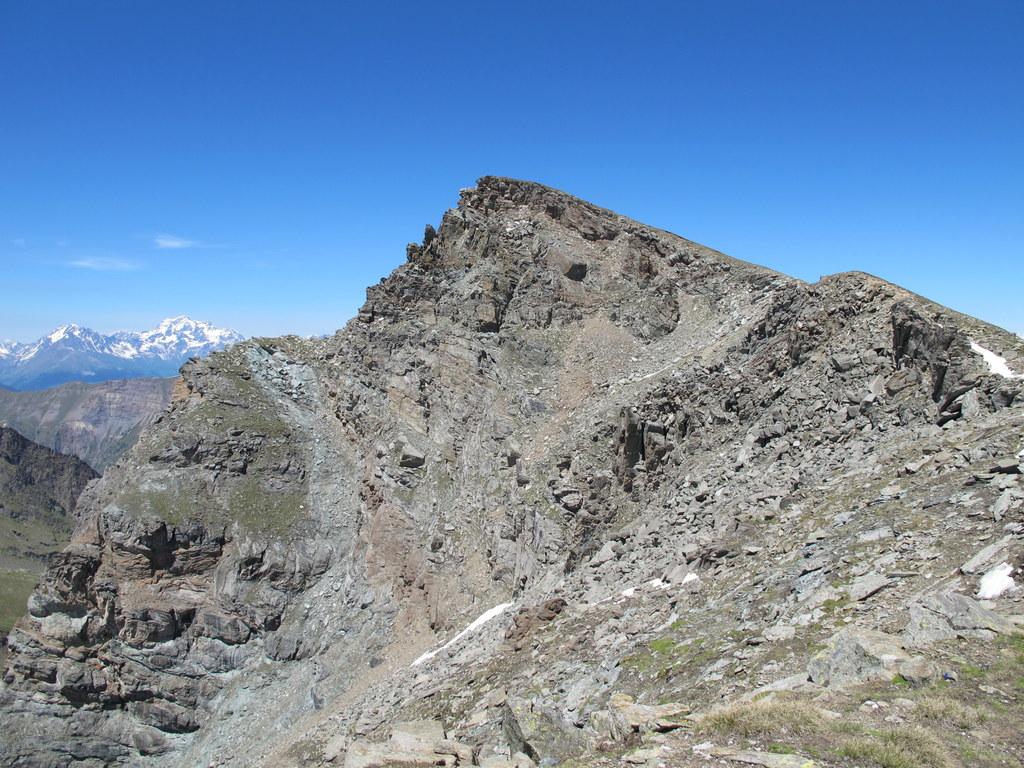 Monte Herban visto dalla cresta per la Tsaplane