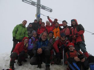 Foto di gruppo in cima al Similaun