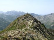 La cresta della Rocca Bravaria