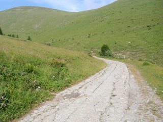 pezzo di strada cementata da Monesi verso passo Tanarello