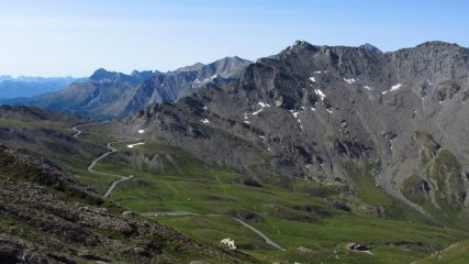 panorami dal Col de l'Eychassier...verso il Colle dell'Agnello (15-7-2012)