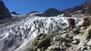 raggiungendo il tratto iniziale del Glacier Blanc (10-8-2012)