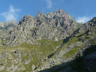 Il tracciato indicativo dall' Alpe Sette Fontane
