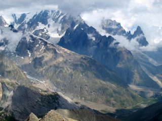 Petit Mont Blanc e creste di Brouillard e Peuterey