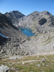 Lago e colle a sud visibile dalla cima