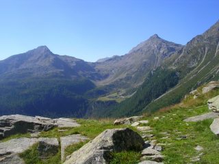 Sullo sfondo l'Alpe Lendine