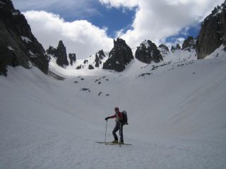 cambio stagione: il vallone del Prefouns, spettacolare, in scialpinismo