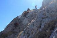 salendo la fascia rocciosa sopra il Col de Thuiles...02 (6-10-2012)