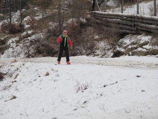 Maurizio con il passo da ski alp