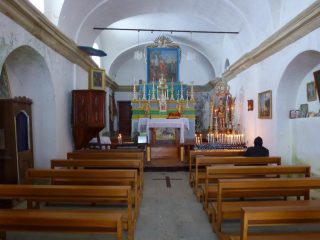 L'interno del Santuario di San Besso