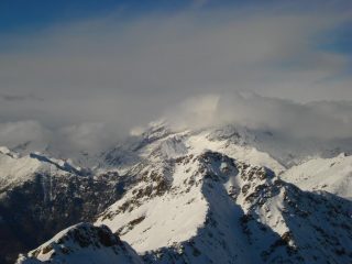 nubi sulla Valle d'Aosta