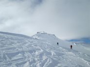 la vetta con gli altri ski alp e la perturbazione 