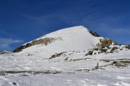 il Mont Iverta visto dalla conca del Lac des Heures