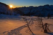 alba salendo al Colle del Lago Bianco