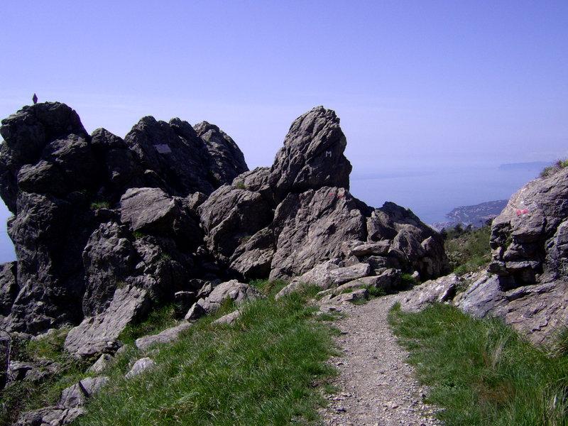 Intaglio roccioso presso il Passo Gavetta