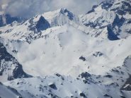 Dalla cima, il Pic Ombière, altra bella gita su neve (2012)