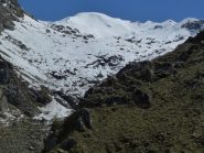 Vallone di Canaussa e al centro il Monte del Prà