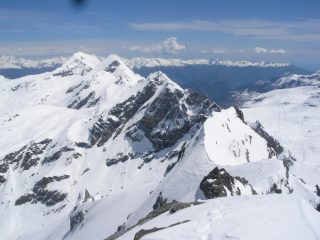 In sequenza da sx a dx Glacier Dela' e Moussaillon ..dalla Torre Pontonnet (3173m)
