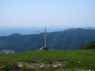 Panorama dall'Abbazia verso il golfo ligure e l'Isola Gallinara