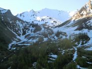 Situazione-neve al vallone Gran Piani (vicina al limite)