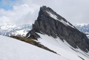 Lancebranlette (2927 m), Bec des Rousses (2937 m) e la cresta del colle 