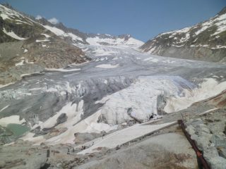 vista del ghiacciaio