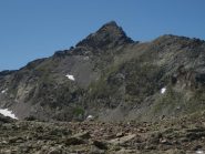 Rocca Rossa, versante di salita visto dalle Rocce Mongioie