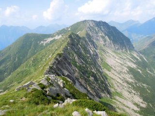 Cresta Pizzo Stagno-Pizzo Diosi vista dalla cima dello Stagno
