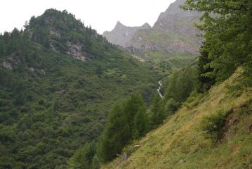 Colle e Punta Tsaboc (o Luettaz), Mont e Col de Lor e torrente Prochetty salendo a Zette