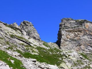 Bocchetta dei Laghi della Crosa, versante Val Calnegia