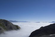 il mare di nuvole dal colle dello Chaberton