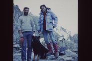 30 anni prima stessa guida alpina con il suo cane e Domenico
