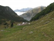 Alpe Santanel e nebbia che incombe sulla valle
