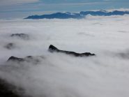 la Rocca Radevil emerge dalla nebbia