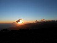 tramonto sul Meru e sulla Shira Ridge