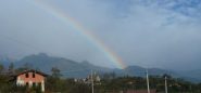arcobaleno sul Mucrone e monte Tovo