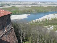 Il Po visto dalla vicina fortezza di Verrua Savoia - Aprile 2015