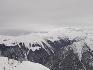 Al centro il Monte Bo' e il Testone dei tre Alpi