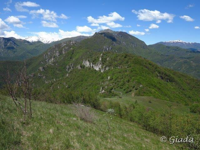 Dal monte Alpe est il crinale verso il monte Alpe Ovest e il Galero