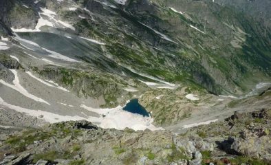 Lago Bianco d'Agnel verso il Pagarì